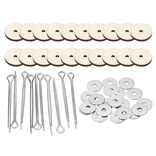 PATIKIL 16mm Doll Joints, 20 Set Removable Cotter Pin Joints Connector and Fiberboard Tray for Bear Limbs Making Head Joints DIY Crafts Accessories - size: 16mm