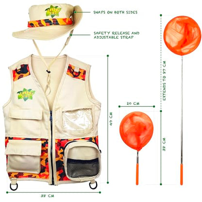 Kidz@Play Complete Orange Safari Bug Hunting Kit - color: Orange