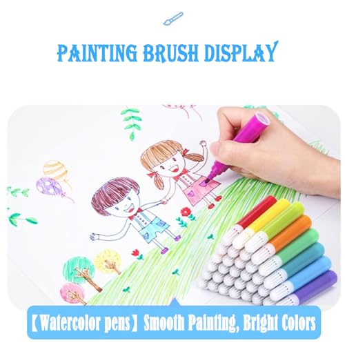 DLUCKY 208 PCS Art Supplies Drawing Art Kit Adults for Kids Art Set,Blue - color: BLUE