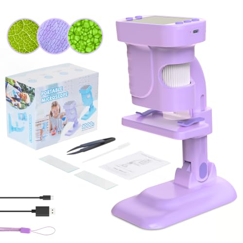 Microscope for Kids Handheld - STEM Toys Birthday Gifts for Girls and Boys