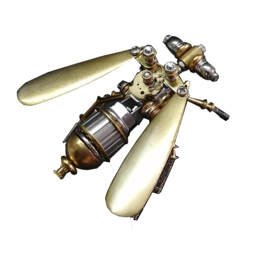 Steampunk 3D Metal Fruit Fly Puzzle Model : 150+ Pcs Mechanical DIY Assembly Kit Level 3/5 2-3 H Build Time Unique Home Office Decor Gift for Father Husband Teens (Fruit Fly) - style: Fruit Fly
