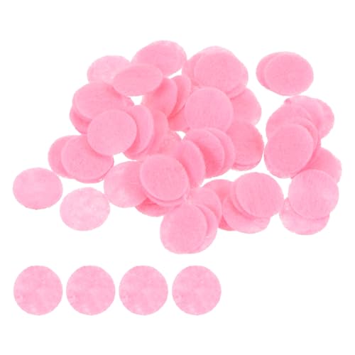 HARFINGTON 200pcs Round Felt Circles, 10mm 3/8" Pre Cut Felt Craft Pads Non-Woven Mini Felt Fabric Circles for DIY Sewing Handcraft Cut Projects Craft Finishing, Pink - color: Pink, size: 10mm