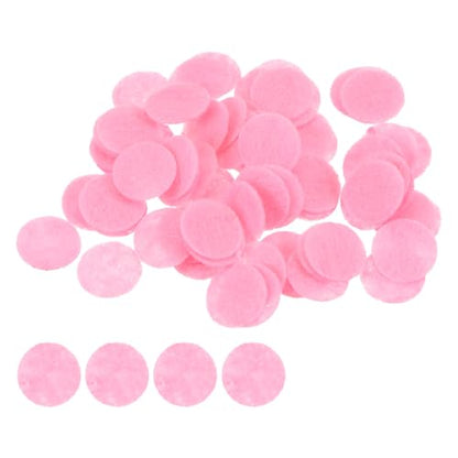 HARFINGTON 200pcs Round Felt Circles, 10mm 3/8" Pre Cut Felt Craft Pads Non-Woven Mini Felt Fabric Circles for DIY Sewing Handcraft Cut Projects Craft Finishing, Pink - color: Pink, size: 10mm