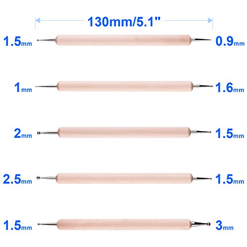 10PCS Dotting Tools Set For Nail Art, Embossing Stylus For Painting