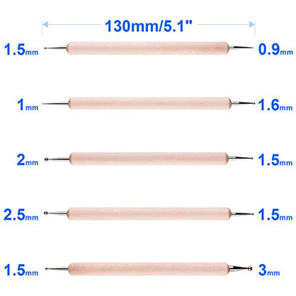10PCS Dotting Tools Set For Nail Art, Embossing Stylus For Painting