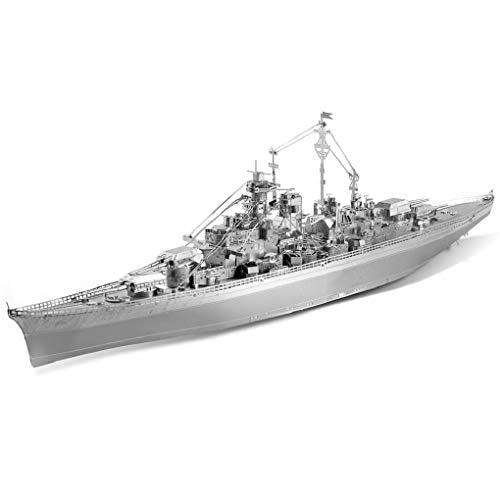 Piececool 3D Metal Puzzles for Adults Metal Watercraft Model Kits, Bismarck Battleship 3D Model Kits for Teenagers DIY Stress Relief, Great Birthday Gift -207 Pcs - color: Bismarck