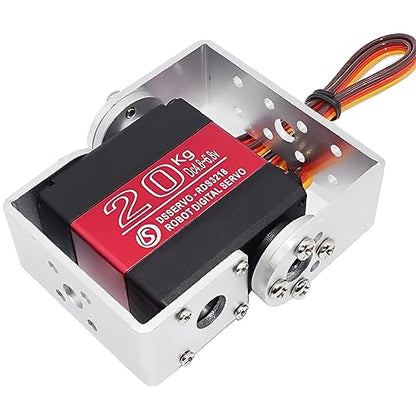 20KG RC Servo RDS3218 Digtal Servo 270°Waterproof Robot Arm Servo High Torque Dual Ball Bearing Full Metal Gear Servo with U Mounting Bracket for RC Car Robot DIY 1/8 1/10 - size: 20KG 270°