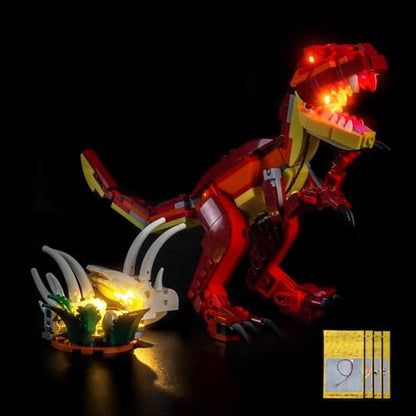LED Lighting Compatible with Lego Fierce Dinosaur 31379 - JUST Lights,Light Kit Compatible with Lego 31379 Fierce Dinosaur,NOT Included The Model