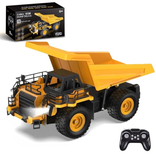 12.2" Remote Control Dump Truck Toy for Kids, RC Construction Vehicle Toy - style: Dump Truck[2026 Upgrade]