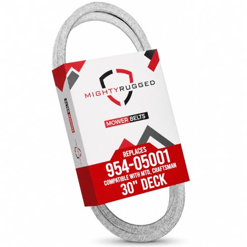 954-05001 Deck Belt Replacement, Length 43.5", Heavy-Duty, Aramid Cord Replacement for Cub Cadet CC30 CR30 Series, Columbia CR30 Craftsman R110 R1000, Troy Bilt TB30 Series with 30" Deck Riding Mowers - size: 43.5" x 1/2"