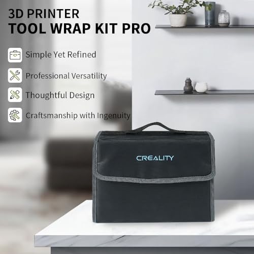 Creality 3D Printer Tool Kit, 74 Pcs in 1 3D Printing Tool Kit Includes Deburring Tool, Nozzle Cleaning Kit, Screwdriver Kit, Removal/Assembly Tools, 3D Printer Tool Wrap Kit Pro for All Printers