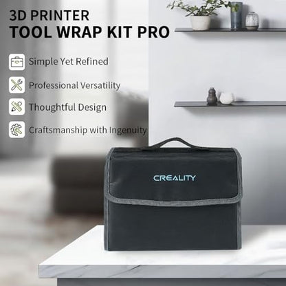 Creality 3D Printer Tool Kit, 74 Pcs in 1 3D Printing Tool Kit Includes Deburring Tool, Nozzle Cleaning Kit, Screwdriver Kit, Removal/Assembly Tools, 3D Printer Tool Wrap Kit Pro for All Printers