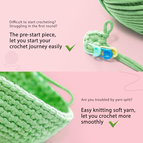 CrochetBox 2 PCS Axolotl Crochet Kit for Beginners, Adults and Teen - color: 2 PCS Axolotl