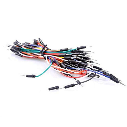 TEKTRUM EXTERNALLY Powered SOLDERLESS 2200 TIE-Points Experiment Plug-in BREADBOARD with Aluminum Back Plate and Jumper Wires for Proto-Typing Circuit - size: 2200 TIE-POINTS