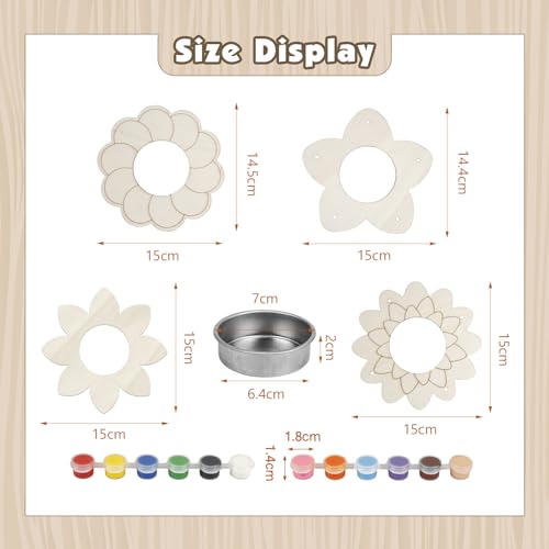 Fennoral 4 Pack Bird Feeder Kits for Kids DIY to Paint Bird Feeders Craft - color: Bird Feeder+Paint