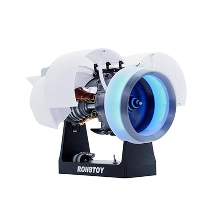 TR-900 Large Scale Turbofan Engine Building Kit High Complexity Abundant Parts Hyper Realistic Assembly Gift for Aerospace Enthusiasts Kids Adults (DIY KIT-Prime) - style: Complete TR900 DIY KIT