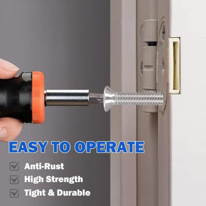 210PCS Machine Screw nut Bolt Combination kit, Phillips Flat Head Combination 304 Stainless Steel Bolt nut Flat Washer with Packaging， # 10 (3/8inch、5/8 inch、3/4 inch、 1 inch) - size: 4.8 mm, style: Flat head machine screw