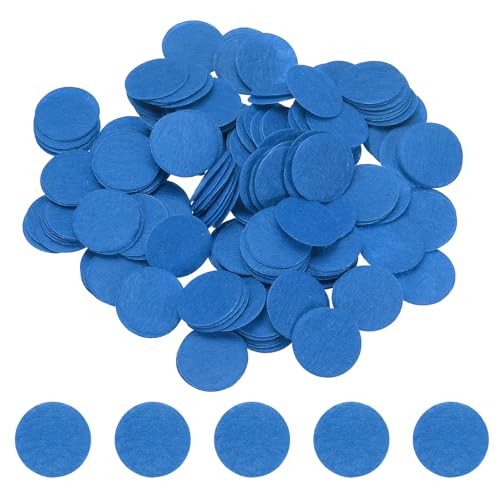 PATIKIL Round Felt Circles for Crafts 20mm/0.79" Pre Cut 200Pcs - color: Dark Blue, size: 20mm
