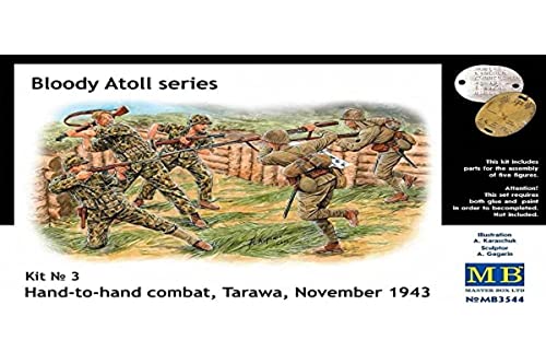 Master Box Hand to Hand Combat Japanese and US Marines Tarawa 1943 Figure Model Building Kits (1:35 Scale)