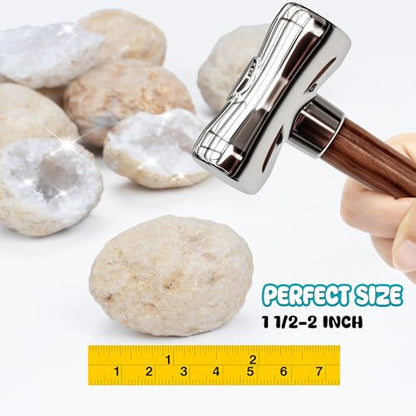 25 Geodes for Kids Break Open, 90% Hollow, (Large 1.5-2"), Geode Kit Science Kits for Kids Age 8-12, Discovery Toys Gifts for Kid