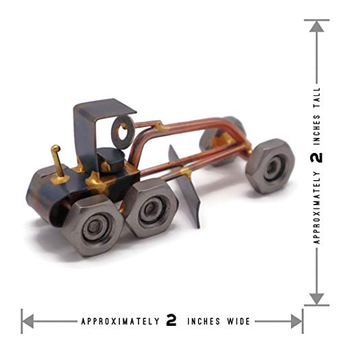Road Grader Collectible Handmade Metal Art Figurine, Desk Accessories, Trophy, Boss Gift, Home Office Décor, Construction Worker Gift - style: Road Grader