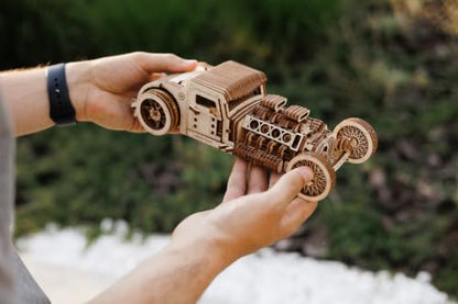 Wood Trick Hot Rod Car 3D Wooden Puzzles for Adults to Build
