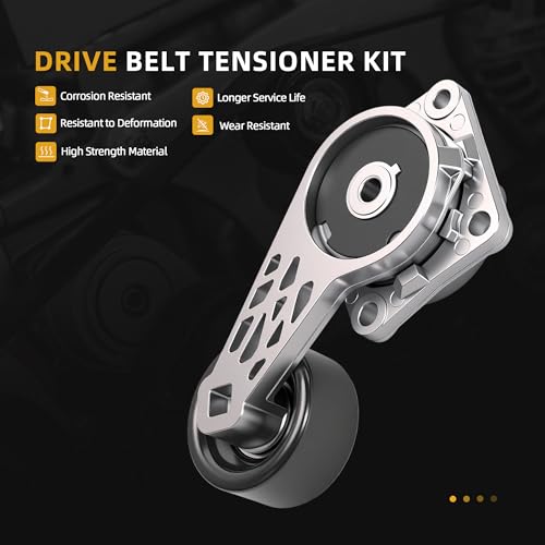 Belt Tensioner Serpentine Belt Idler Pulley Kit for Ford F150 2005-2010 - size: for F-150/Expedition/Explorer 2005-2014