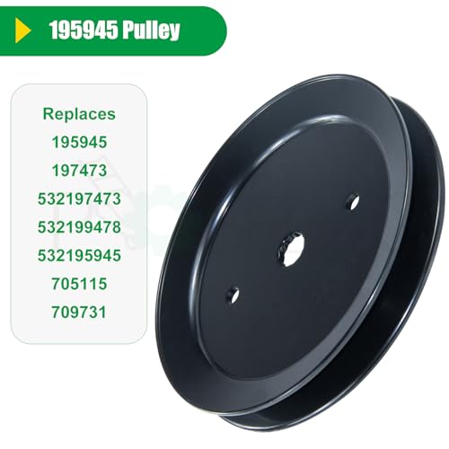 197473 Pulley for Husqvarna 46" 42" YTH22V46 YTH18542 YTH21K46 Deck - color: T1 1x195945