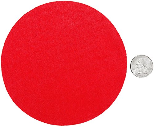 Playfully Ever After Red Craft Felt Circles (5 Inch - 18pc) - size: 5 Inch - 18pc