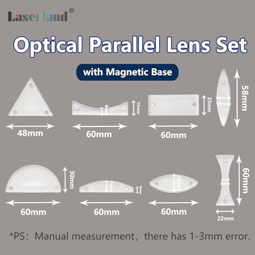 Magnetic Physics Optical Experiment Kit Refraction Reflector Triangular Prism Convex Lens Concave Mirror Linear Light Source