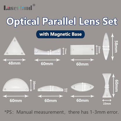 Magnetic Physics Optical Experiment Kit Refraction Reflector Triangular Prism Convex Lens Concave Mirror Linear Light Source