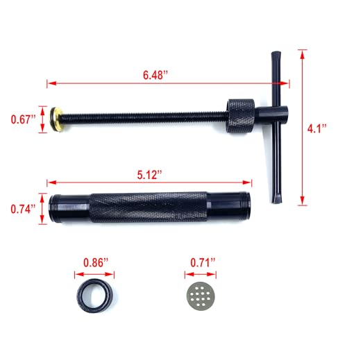 HEVERP Stainless Steel Clay Extruders Sugar Paste Extruder Cake Fondant Decorating Tool Set (Black) - color: Black