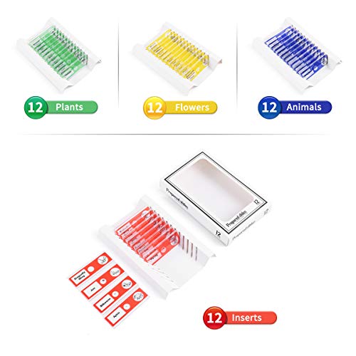 48pcs Plastic Prepared Microscope Slides - size: 48pcs