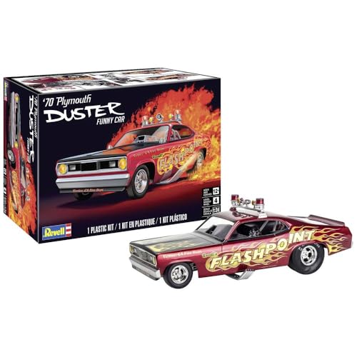 Revell 1970 Plymouth Duster Funny Car Plastic Model Kit – 1:24 Scale