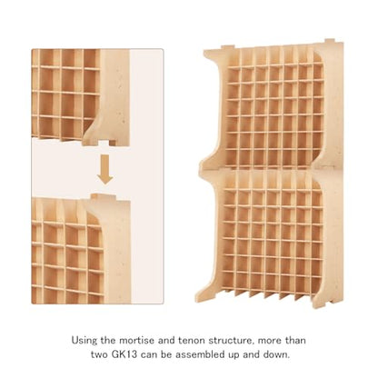 Paint Rack Organizer with 49 Holes Suitable for 10ml TAMIYA/10ml MR HOBBY/18ml MR HOBBY, Model Tool Storage with MDF Material, Craft Paint Holder Rack GK13 - size: 49 Holes TAMIYA/MR HOBBY