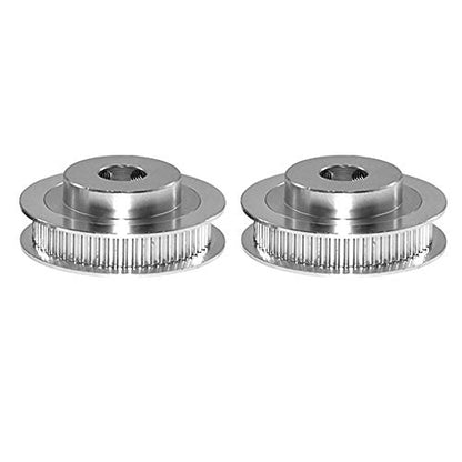 2PCS Set GT2 Synchronous Wheel 20&60 Teeth 8mm Bore Aluminum Timing Pulleys with 2PCS Length 200mm Width 6mm Belt (20-60T-8B-6) - style: 20-60T-8B-6