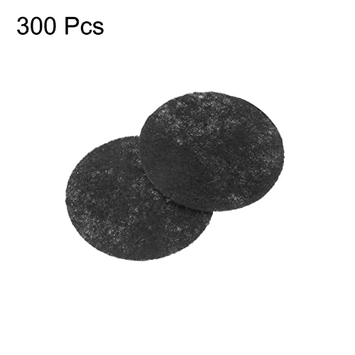 HARFINGTON 300pcs Round Felt Circles, 30mm 1-1/4" Pre Cut Felt Craft Pads Non-Woven Mini Felt Fabric Circles for DIY Sewing Handcraft Cut Projects Craft Finishing, Black - color: Black, size: 30mm