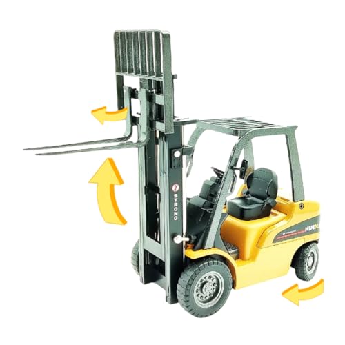 All-Metal Forklift Model 1:50 Die Cast Scale - Highly Detailed Construction Toy, Perfect for Collectors and Display, Durable Alloy Material, Ideal Gift - style: Forklift Truck model