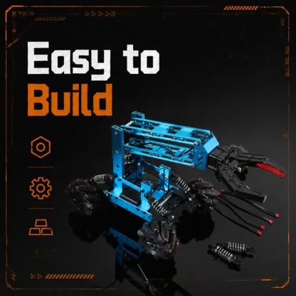 VANLINNY Robot Arm,STEM Project for Boys Age 8-12,Robotic Kit for Aged 12-16,Educational Science Kits for Kids, Building Experiment Robotics Set Project Gifts for 8 9 10 11 12 Years Old Teens