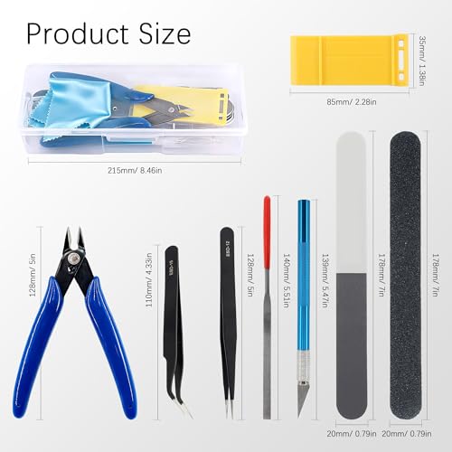 11PCS Model Tools Kit, Gundam Model Craft Set Hobby Building Tools Kit for Gundam Basic Model Assembling Building Repairing
