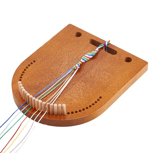 BENECREAT Wooden Bracelet Maker, Bracelet Making Kit for Multicord Knitting, Braiding Tool for Friendship Bracelet Making and DIY Jewelry, Wristband Crafts Making Tool Braiding Tool