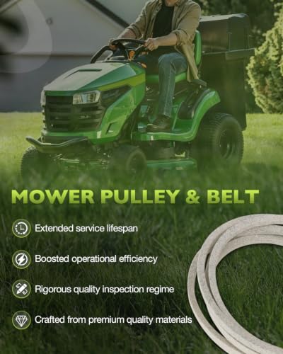 Deck Belt Pulley Kit Fits John Deere 48" Deck D140 D150 L120 L130 LA130 - size: JD Set