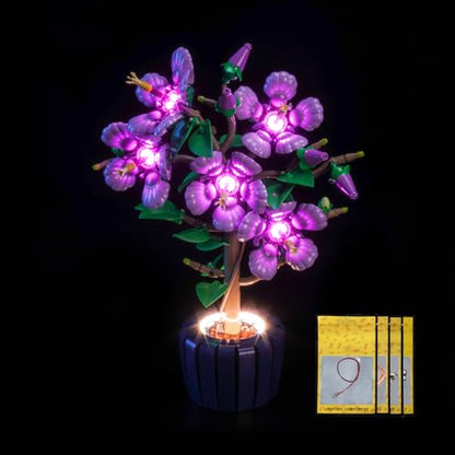 Upgraded Led Light Kit Compatible with Lego The Botanical Collection Hibiscus Building Set, Lights Decoration Compatible with Lego 10372, Best Gifts for Adults (Model Not Included)