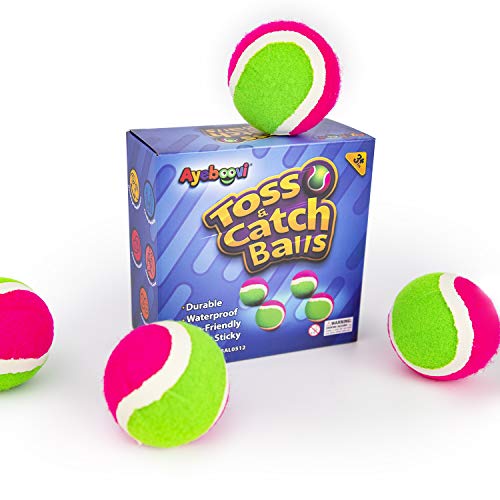 Ayeboovi Replacement Sticky Balls, 4 Packs, 2.6 Inch Diameter, Suitable for Toss and Catch Game - style: Replacement Balls