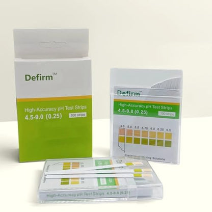 pH Test Strips Paper High Accuracy Universal Wide Range, pH 4.5-9.0 Acid Alkaline Litmus Test Strip Paper, Home Usage Water Swimming Pool Cosmetic Scientific School Lab Study pH Test
