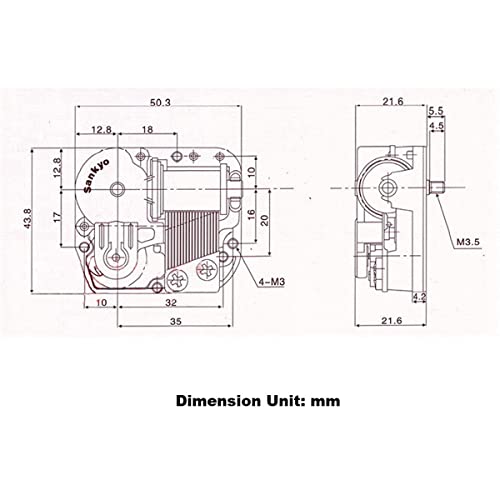 Play [ We Wish You a Merry Christmas ] Musical Boxes Spare Part Wind Up Sankyo Musical Movement for DIY Music Boxes - color: Tune: We Wish You a Merry Christmas