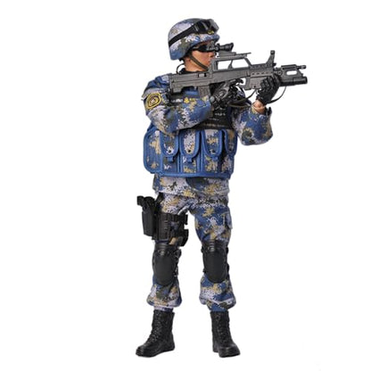 12 Inch Action Figures Military Set, 1/6 Scale Soldier Model Set with Weapons, Outfit and Other Accessories - Marine-CH01 - color: Ch01