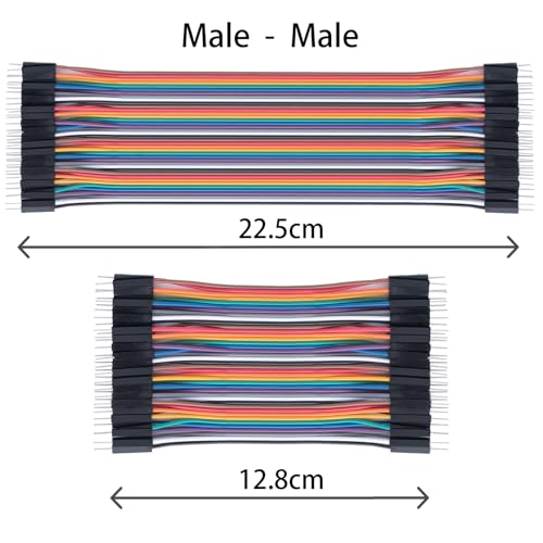 Aypzuke 10cm+20cm+30cm 360pcs Breadboard Jumper Wires Cable Kit Male to Female, Male to Male, Female to Female Compatible for Arduino Projects and Raspberry Pi - size: 10cm+20cm+30cm