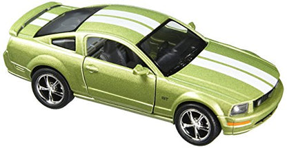 KiNSMART - 2006 Ford Mustang GT 1:38 Scale 5" Die Cast Metal Model Toy Car (Green Race) - color: Green Race