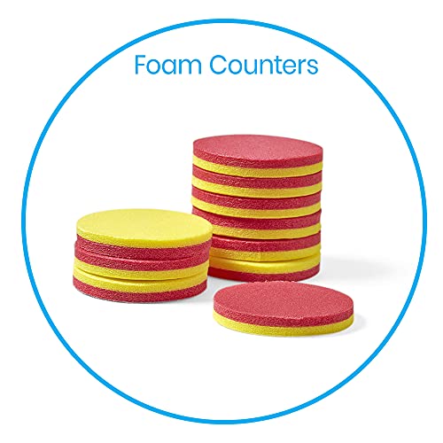 hand2mind Foam Round Two-Color Counters Classroom Bulk Kit, Quiet Math Tokens (Pack of 1000) & Learning Resources Hands-On Soft Dot Dice Bucket, Classroom or Homeschool Supplies, Set of 200, Ages 3+
